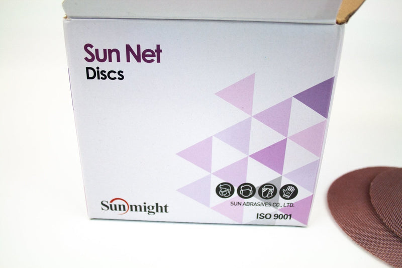 5" Orbital Sander Discs 240 Grit No Holes Hook And Loop 50pk Sun Net 82112 4