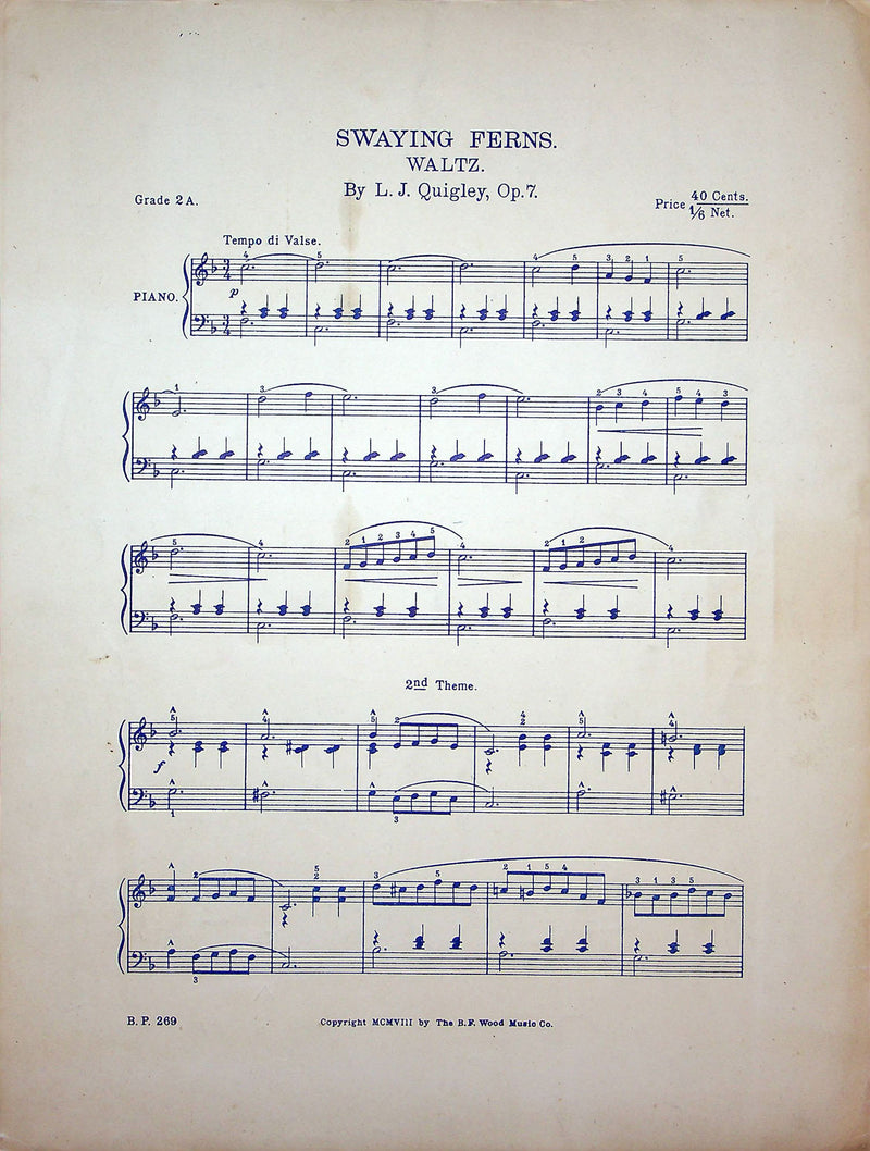 Sheet Music The Pixies Carnival Arthur L Brown 1906 Pianoforte Gavotte 3