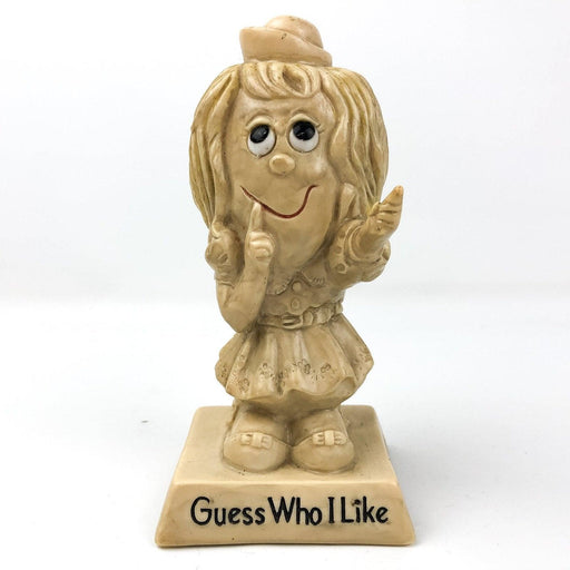 R & W Berries Figurine Little Girl in Dress Guess Who I Like Statue 2