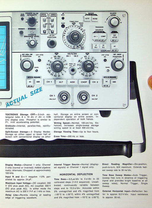 1973 Tektronix 5400 Series & 434 Storage Oscilloscope Brochures