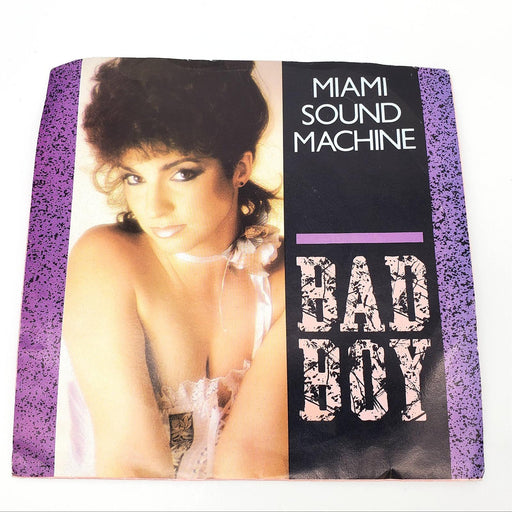 Miami Sound Machine Bad Boy Single Record Epic 1985 34-05805 1