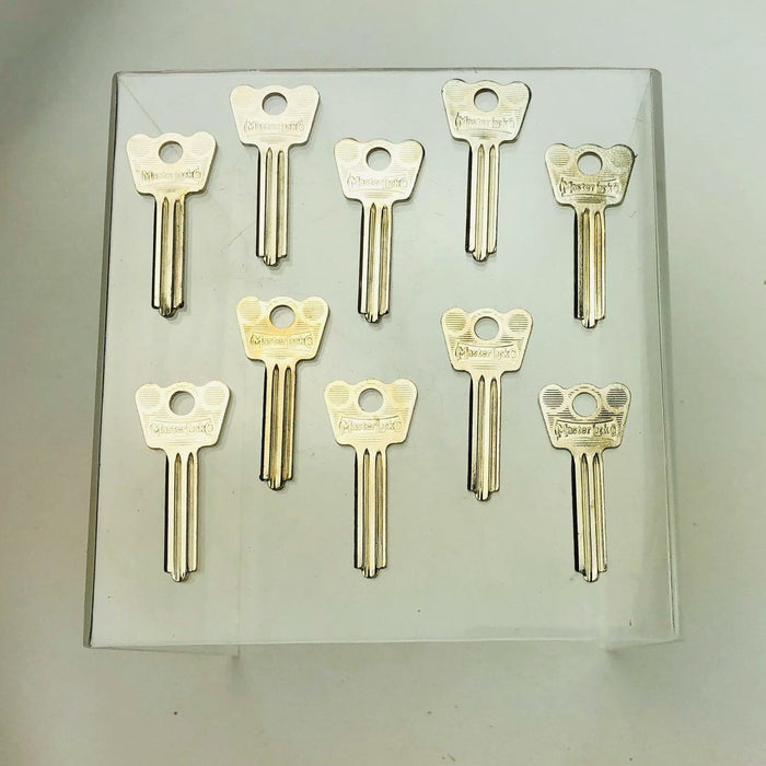 10x Master Lock Co 22 KR Key Blanks Vintage Double Cut Uncut New Old Stock NOS 6