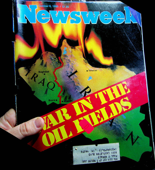 Newsweek Magazine October 6 1980 Gulf War Oil Field Iraq Invades Iran US Neutral 2