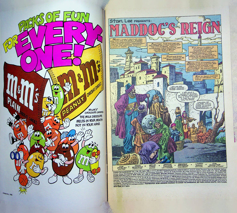 Conan The Barbarian Magazine April 1986 Vol 1 No 181 Stan Lee Maddocs Reign