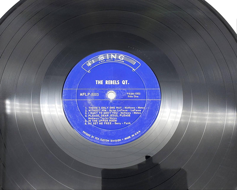 Rebels Quartet No Disappointments In Heaven LP Record Sing 1963 MFLP 8005 1