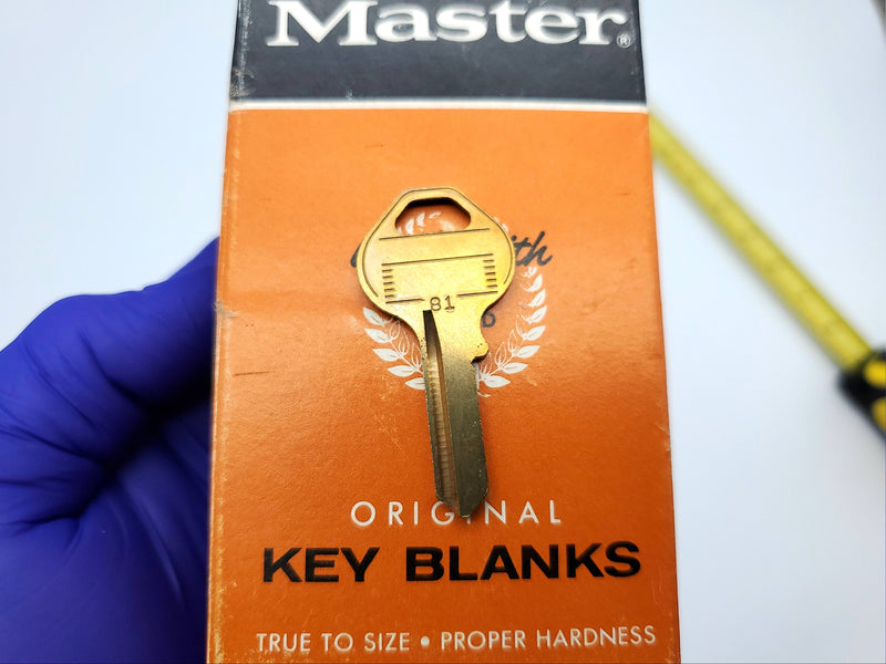 5x Master Lock Key Blanks 1710 KR for 1710, 1714, & 1790 Padlocks USA Made NOS