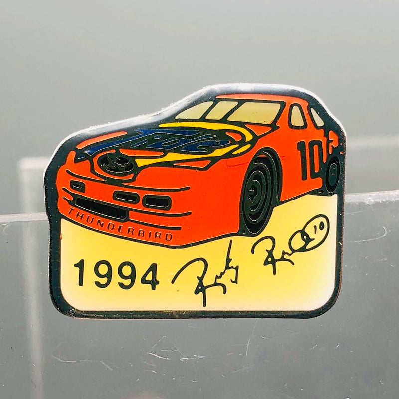 Ricky Rudd Nascar Lapel Pin Tide 10 Ford Thunderbird 1994 Enamel Pinback Racing
