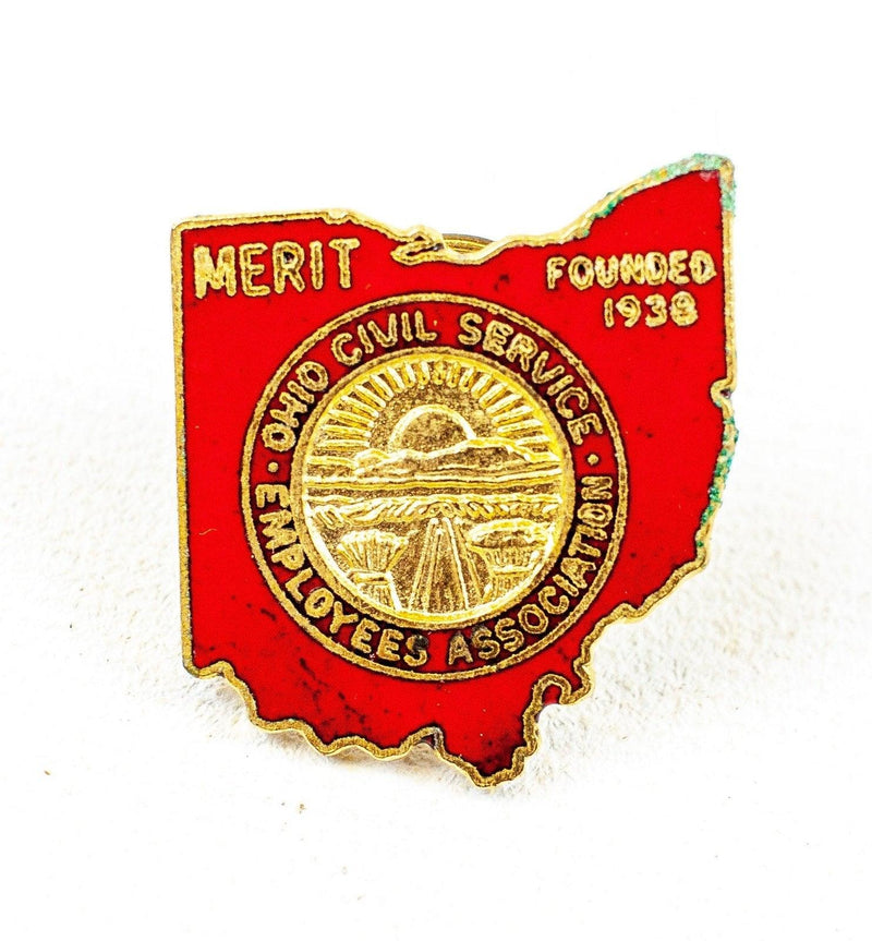 Vintage Lapel Pins Ohio Civil Service Employees Association BPOE Elks Elk USA 2
