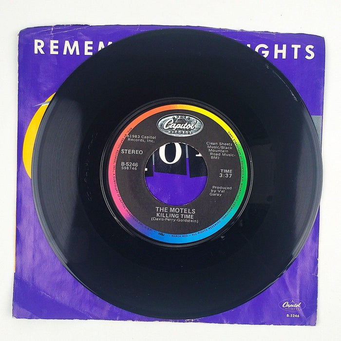 The Motels Remember The Nights Record 45 RPM Single B-5246 Capitol Records 1983 4