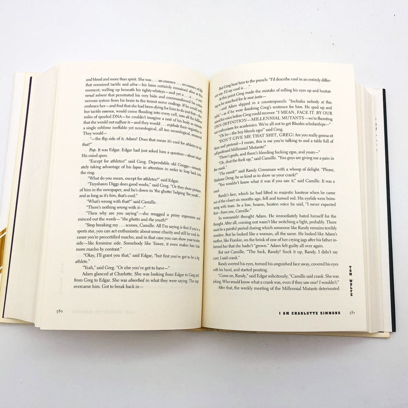 I Am Charlotte Simmons Hardcover Tom Wolfe 2004 College Social Elite 1st Edition 9