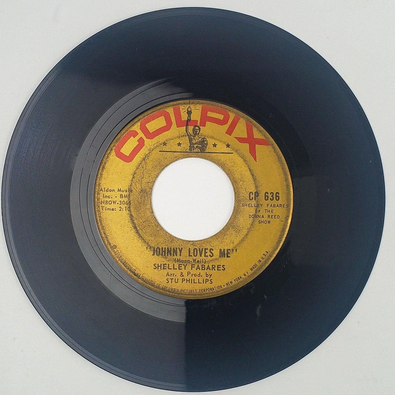 Shelley Fabares Johnny Loves Me Record 45 RPM Single CP 636 Colpix 1962 2