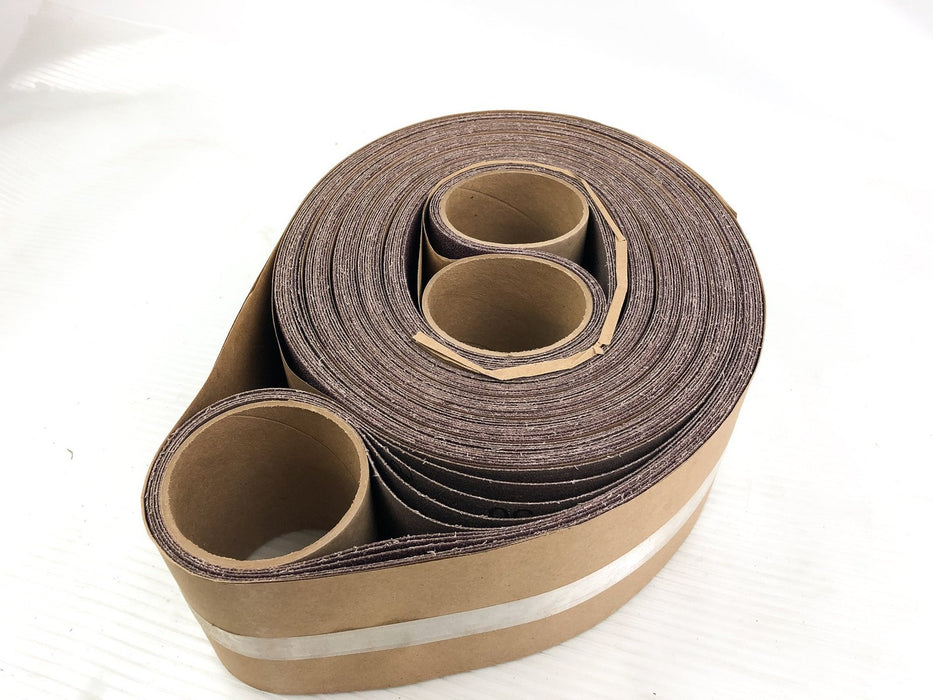 5ct 3M 341D Cloth Sanding Belts 4in x 300in 50 X-Weight AO Single-Flex Film-Lok 3