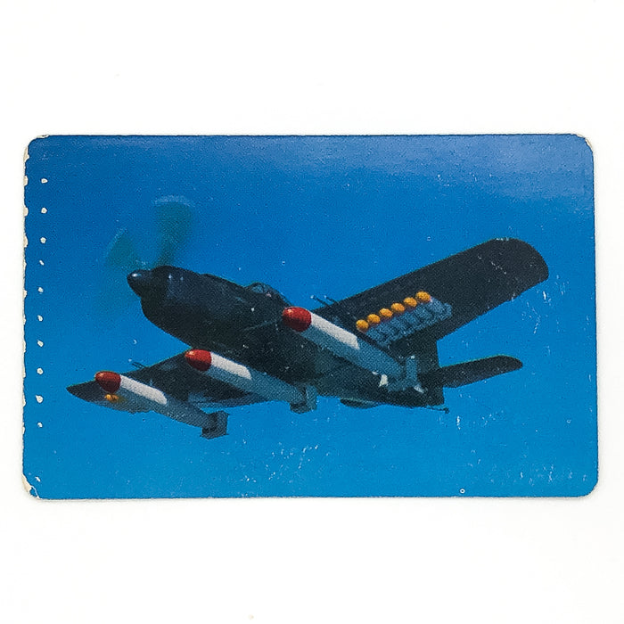 1950s 3 Minute Oats Airplane Martin AM-1 Mauler Aviation Bomber Color Photo Card 3