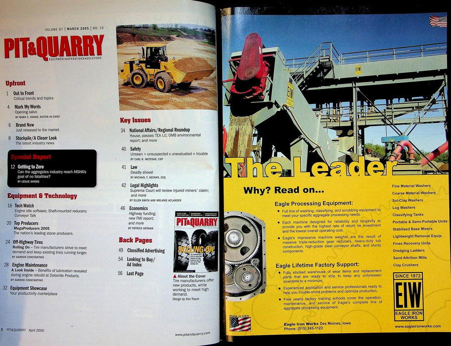 Pit&Quarry Magazine March 2005 Vol 97 # 10 Rolling On