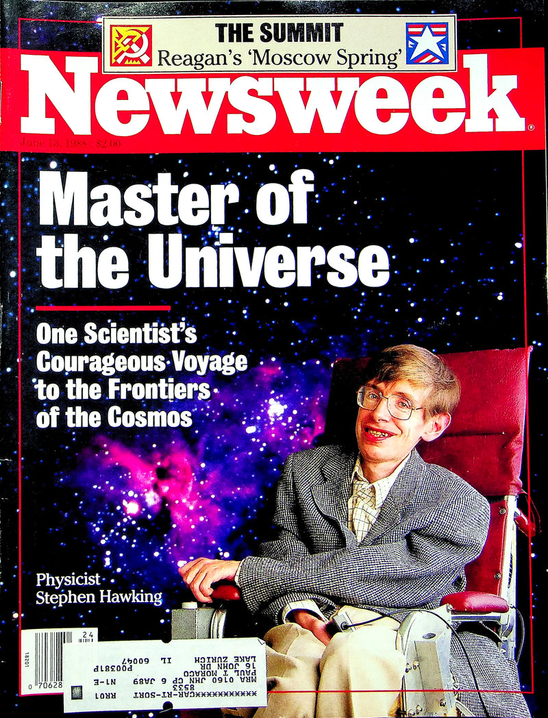 Newsweek Magazine June 13 1988 Stephen Hawking Physicist Grand Unification Cover 1