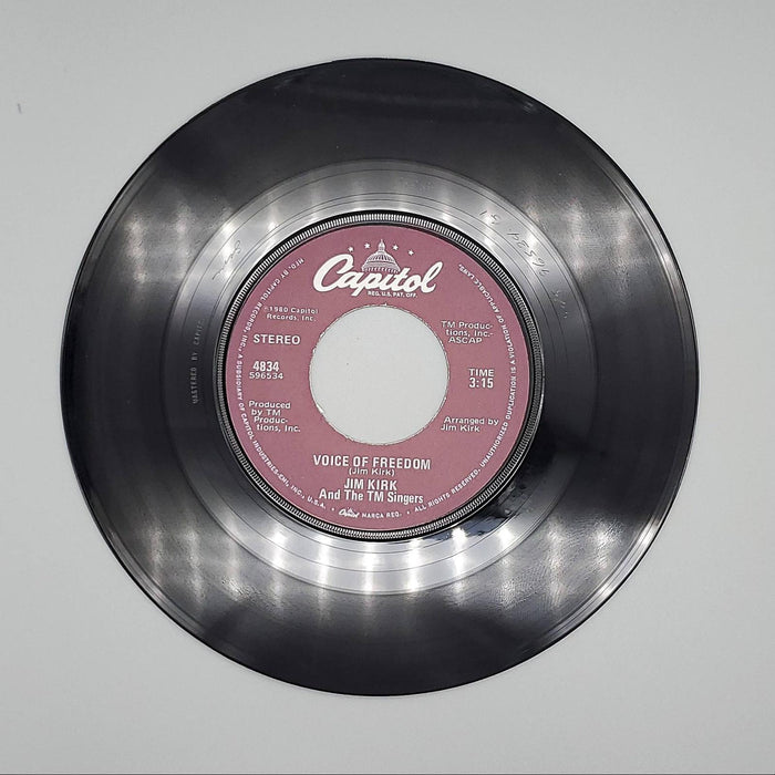 Jim Kirk & TM Singers Voice Of Freedom / Star Spangled Banner Single Record 1980 3