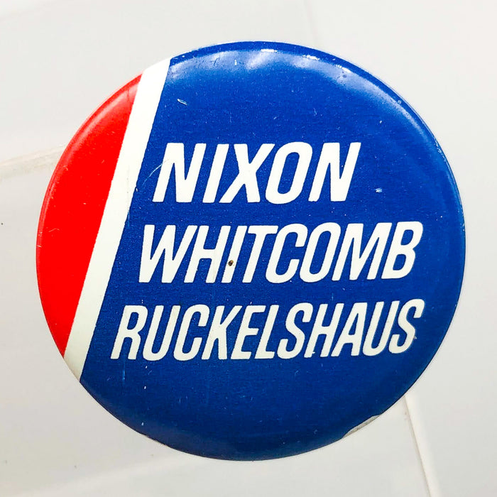 Nixon Whitcomb Ruckelshaus Button 1.25" Presidential Campaign Political 4