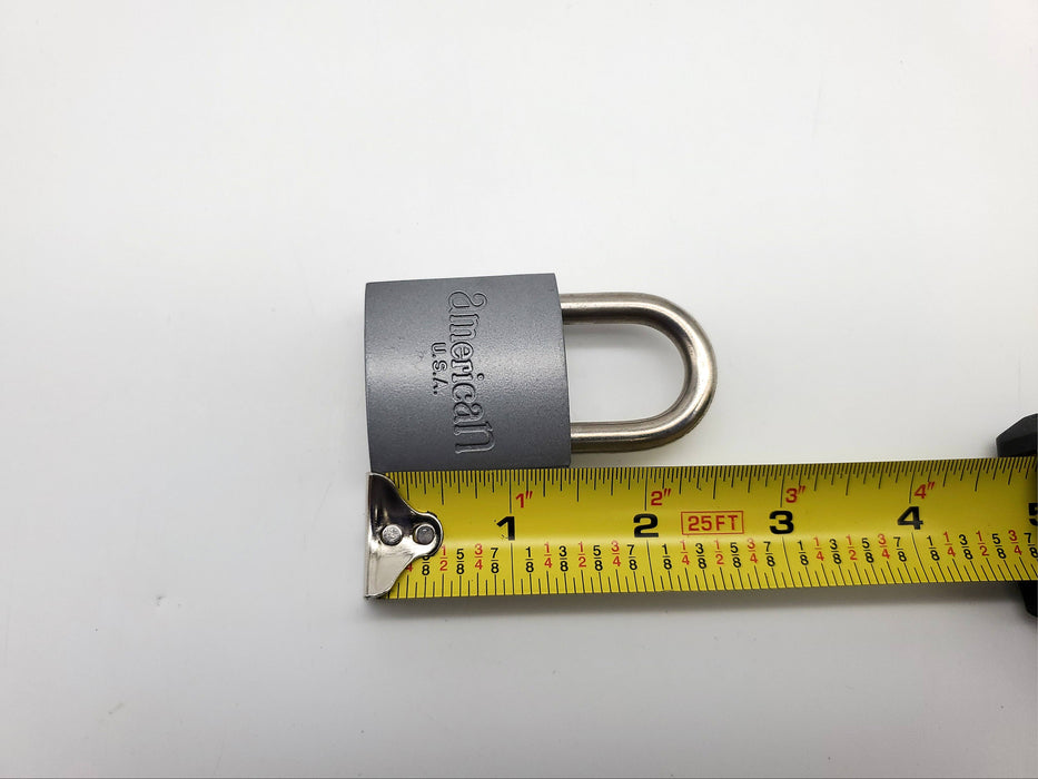 American Lock Padlock No 105 Solid Body 1.25" Shackle Silver Color USA Made NOS