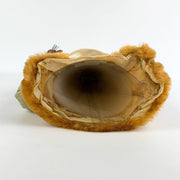 Main Joy Limited Santa Claus 12" Tree Topper Christmas Fur Rose Gold Elegant 10