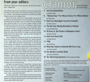 Clamor Magazine Special Edition Fall 2004 Fallujah, Global Mutiny 2
