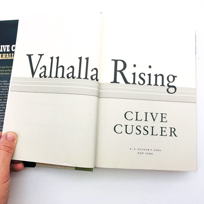 Valhalla Rising Hardcover Clive Cussler 2001 Oil Company Bribery 1st Edition 7