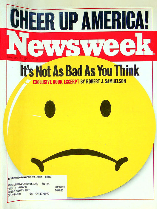 Newsweek Magazine January 8 1996 Age Of Entitlement Americans Great Expectations