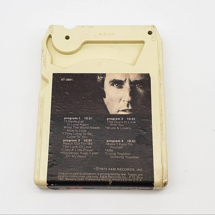 Bacharach's Greatest Hits 8-Track Tape Album A&M Records 8T-3661 Club Edition