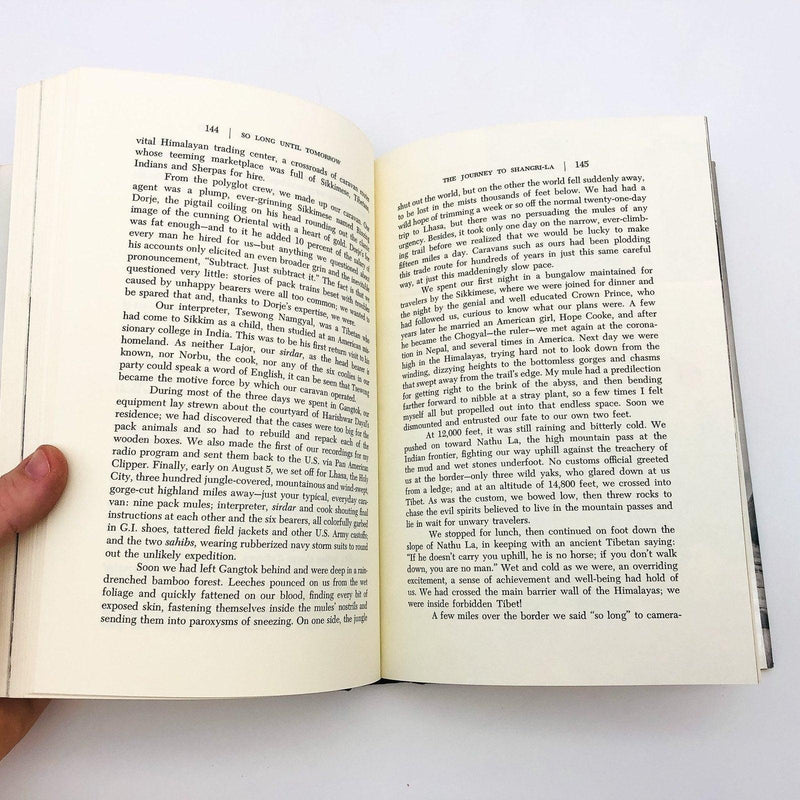 So Long Until Tomorrow Hardcover Lowell Thomas 1977 Quaker Hill To Kathmandu 9