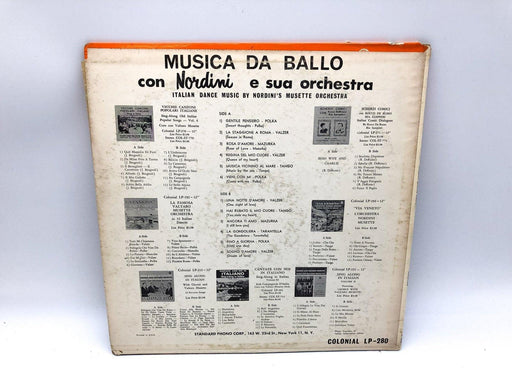 Con Nordini Musica Da Ballo Record 33 RPM LP LP-280 Colonial Polka Music 2