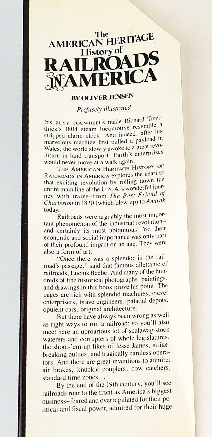 The American Heritage History of Railroads In America Oliver Jensen 1975 3