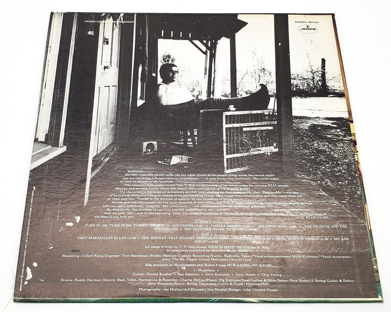 Tom T. Hall We All Got Together And 33 RPM LP Record Mercury 1972 SR61362 2