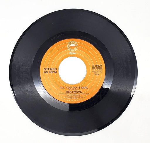 Heatwave Boogie Nights 45 RPM Single Record Epic 1977 8-50370 2