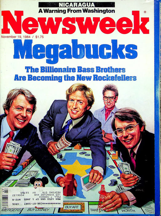 Newsweek Magazine November 19 1984 Billionaire Bass Brothers Bukuriani Russia