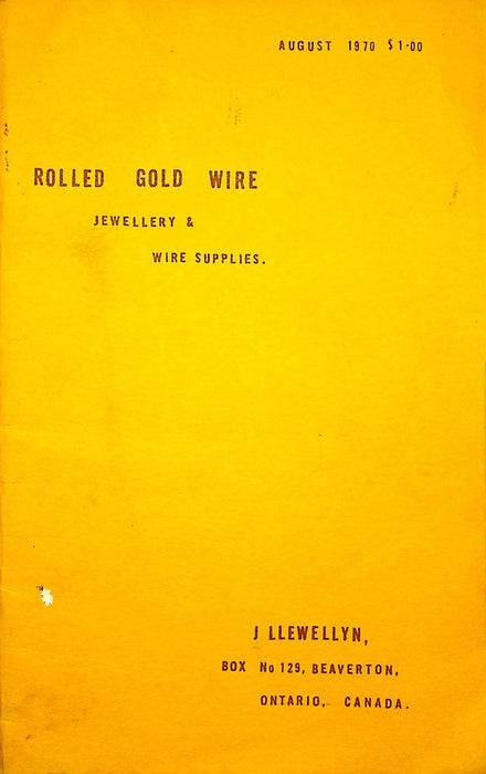 Instructions Booklet Rolled Gold Wire Jewelry & Wire Supplies Gem & Mineral Club