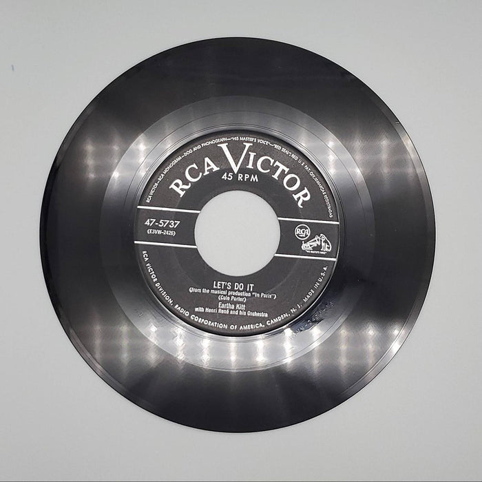 Eartha Kitt Let's Do It Single Record RCA Victor 1954 47-5737 1