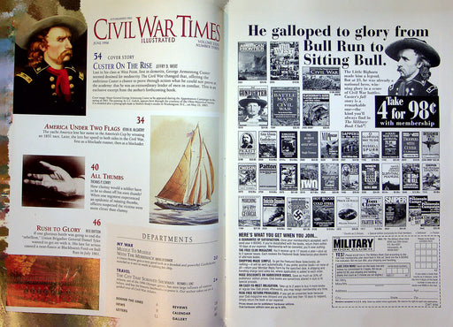 Civil War Times Magazine June 1996 Vol 35 No 3 Class Clown To Battlefield Hero 2