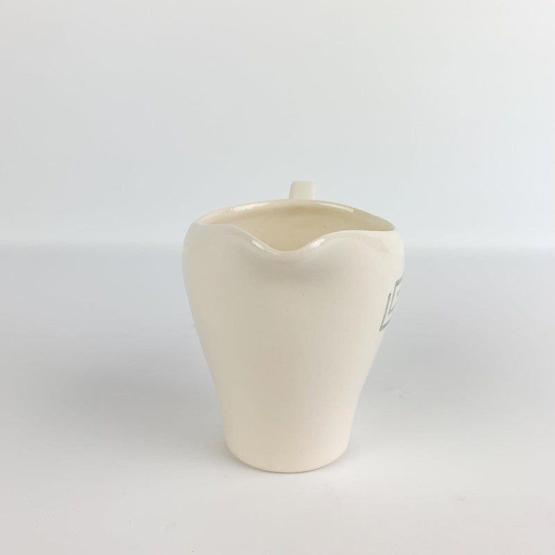 Stetson Greek Key Creamer Dish Pitcher Vintage Black Gray 4" Inches 4