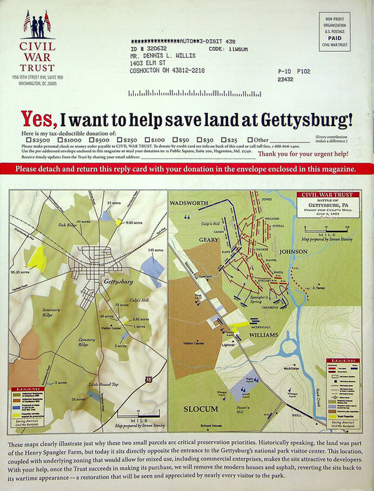 Hallowed Ground Magazine Summer 2011 Vol 12 No 2 4 More Crucial Acres Gettysburg 3