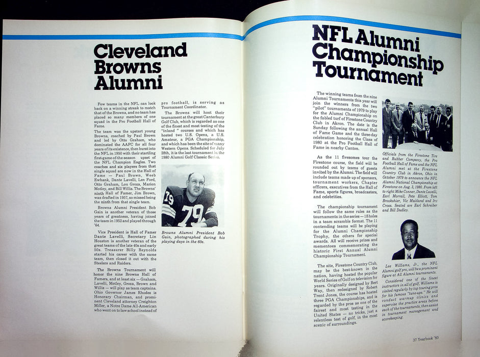 1980 NFL Alumni Yearbook Steelers Chapter Pittsburgh Football Leather Helmit 2