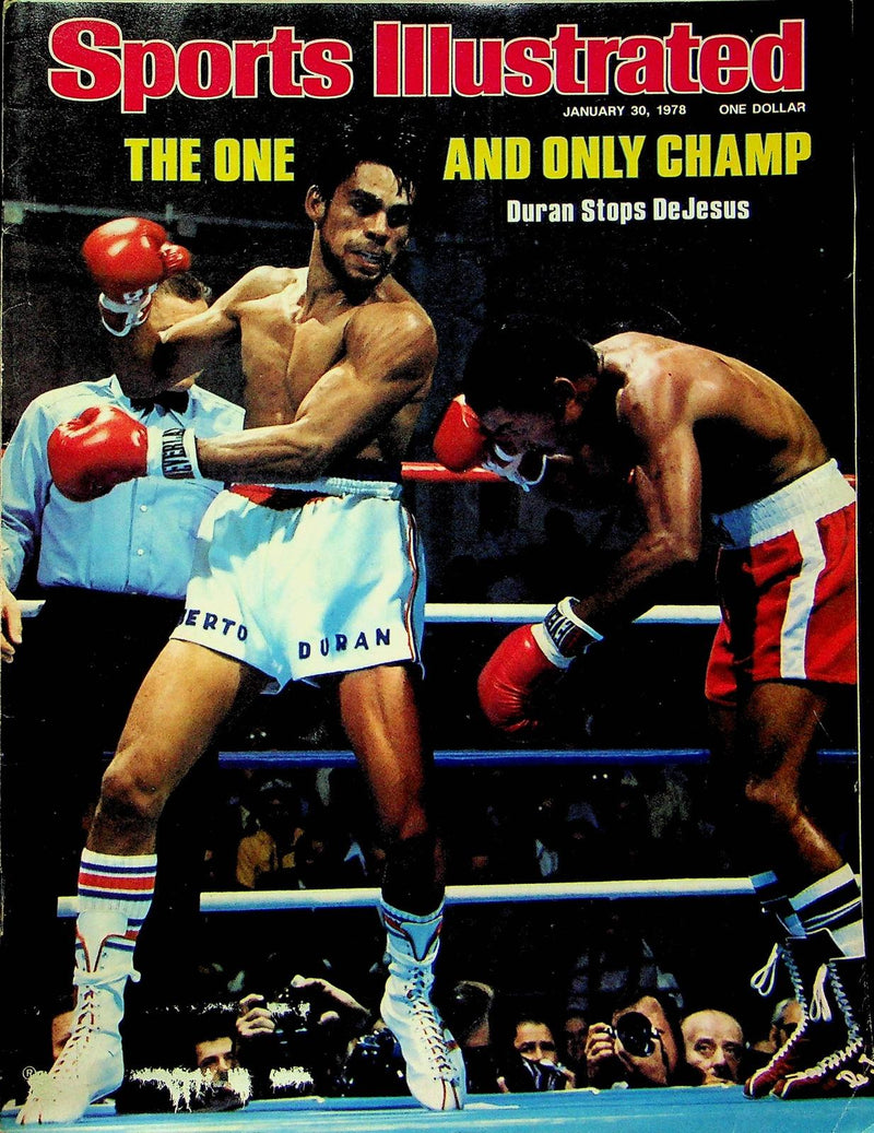 Sports Illustrated Magazine Jan 30 1978 Duran Stops DeJesus Boxing