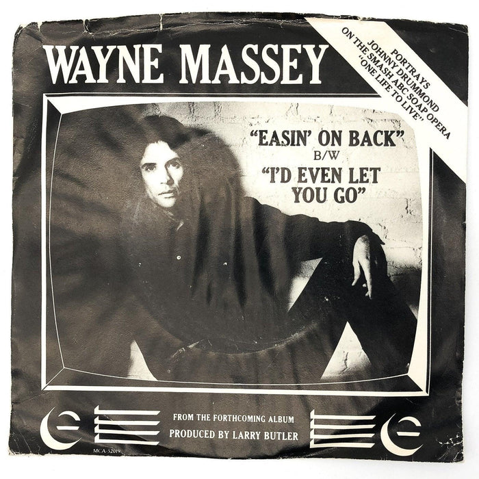 Wayne Massey Easin' on Back Record 45 RPM Single MCA-52019 MCA Records 1982 1