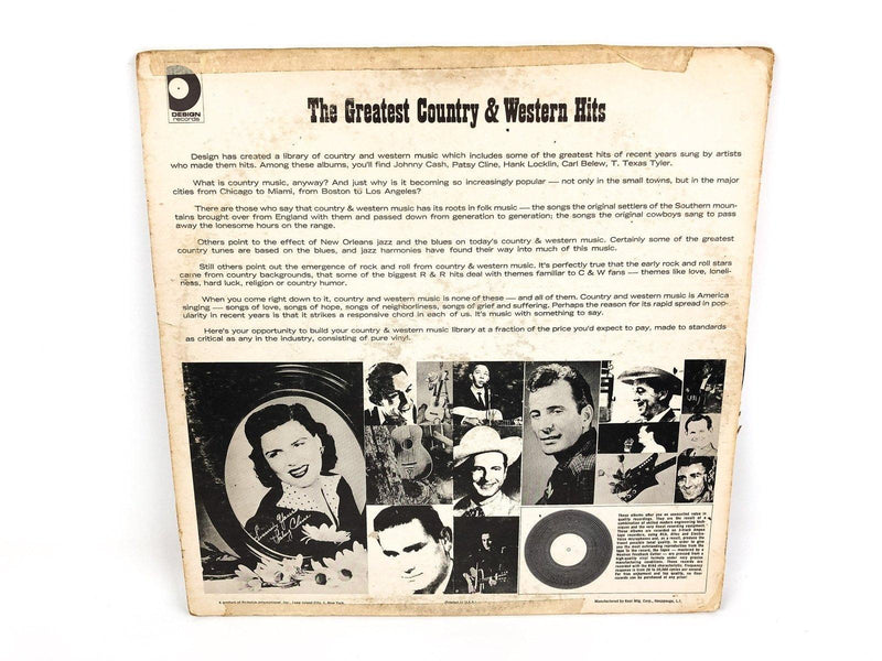 Hank Locklin Country and Western Stars Record 33 RPM DLP-603 Design Records 1965 3