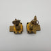 2x National Door Lock Cabinet Deadbolts 1.5" Cylinder 4 Pin Satin Brass NOS 2