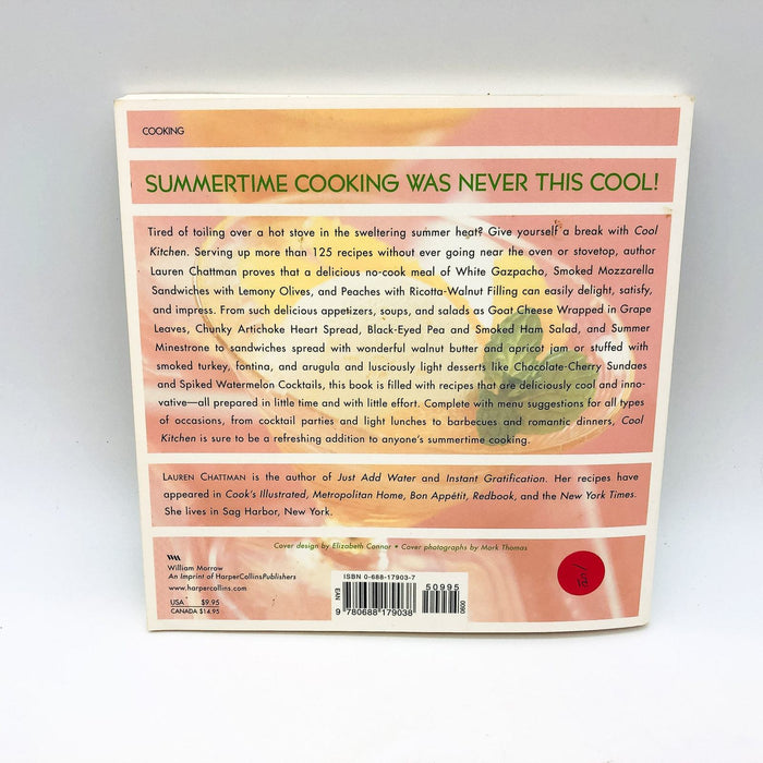 Cool Kitchen Paperback Lauren Chattman 2000 Cookery Cold Dishes 1st Paperback 2