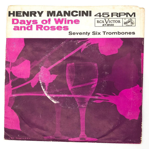 Henry Mancini Days of Wine and Roses Record 45 RPM Single 47-8120 RCA 1962 1