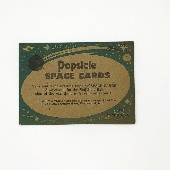 1963 Topps Popsicle Space Cards #4 In Orbit Project Mercury Space Vehicle