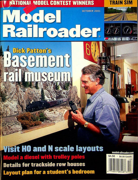 Model Railroader Magazine October 2001 Vol 68 No 10 Patton's Basement Museum