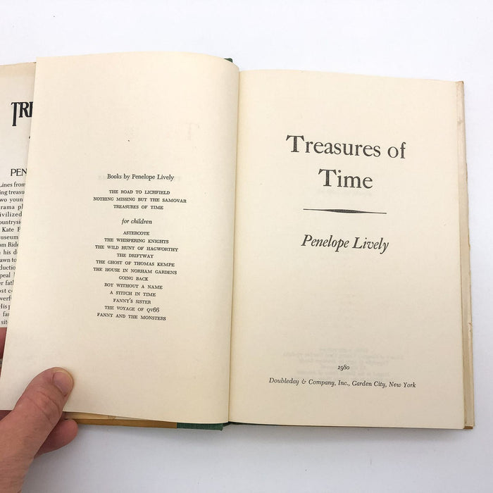 Treasures Of Time Hardcover Penelope Lively 1980 Archaeologist Death 1st Edition 7