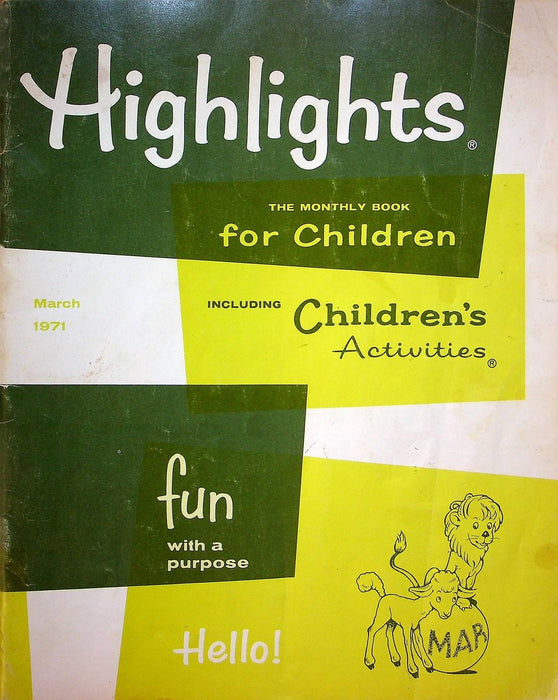 Highlights for Children March 1971 Vol 26 No 4 Monthly Book 1