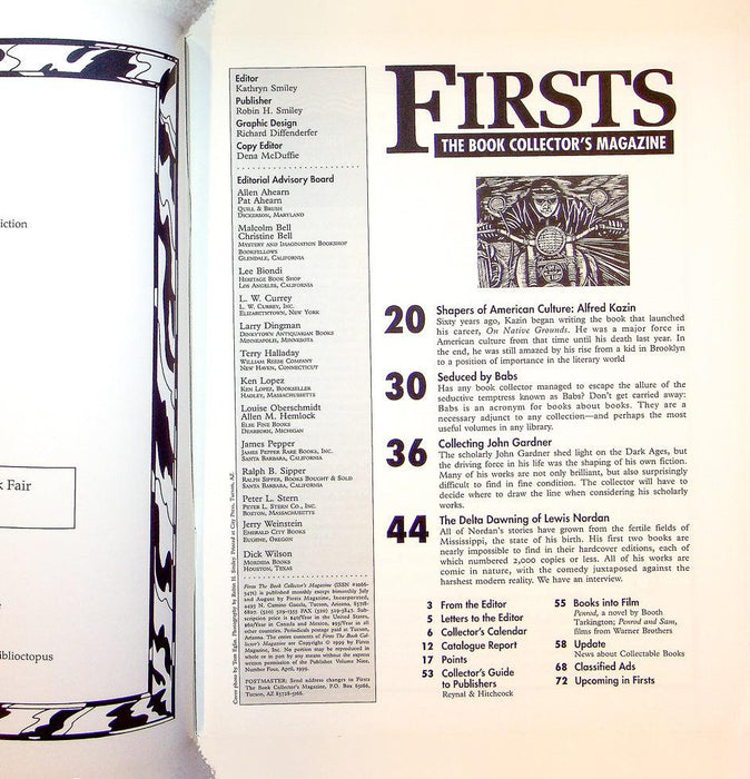 Firsts Magazine April 1999 Vol 9 No 4 Collecting John Gardner 2
